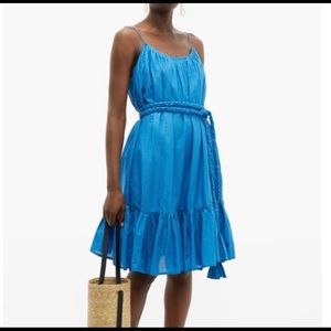 Rhode Nala ruffle trim cotton voile mini dress